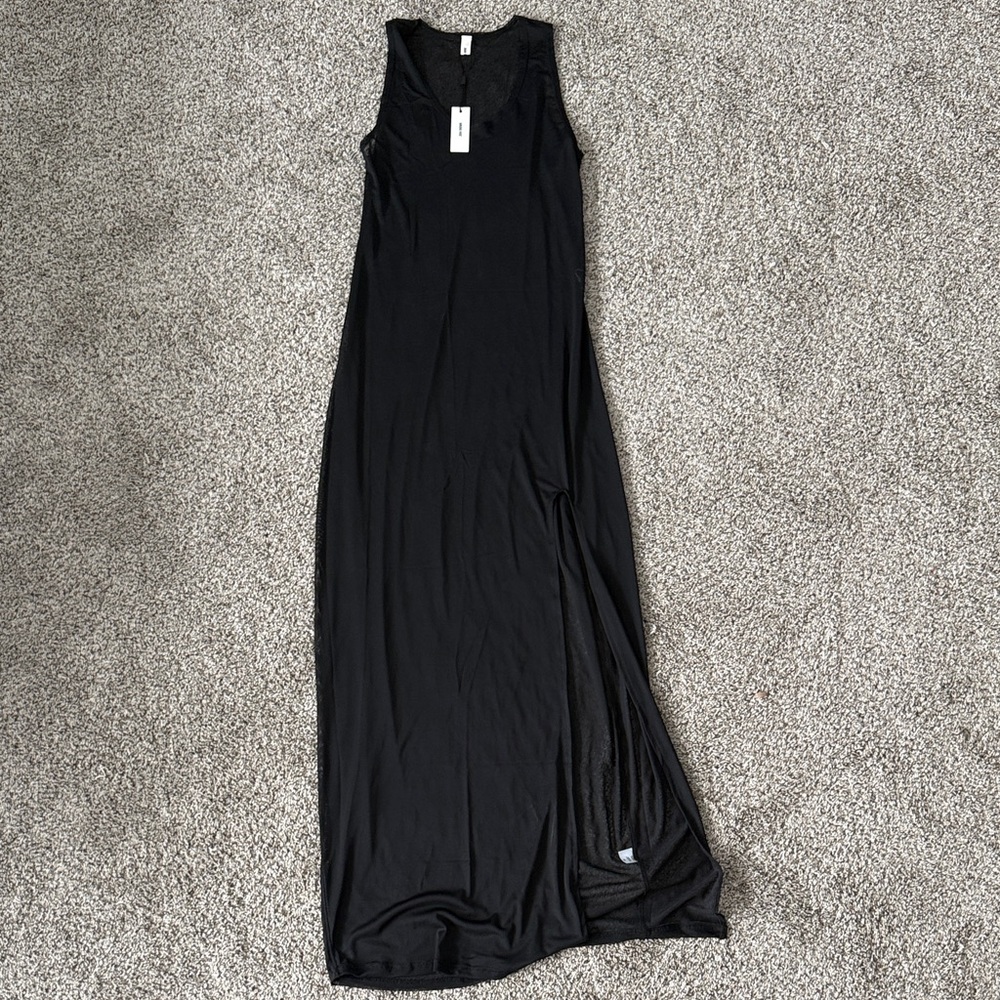 JOAH BROWN Dew Mesh Maxi Slit Dress Ladies M/L Tank Top Dress